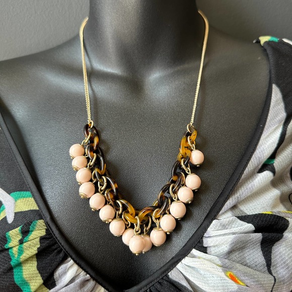J. Crew Tortoise Link Bauble Necklace - Picture 2 of 8